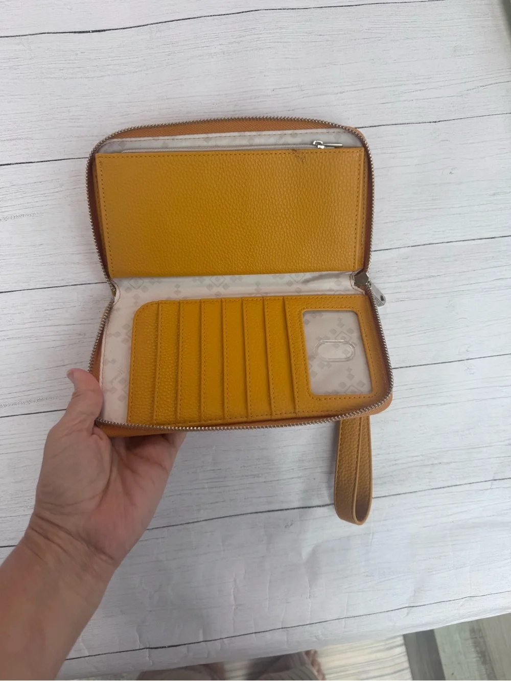 FREE GIFT With Bundle Purchase Mustard Yellow Zip Around Wristlet Wallet